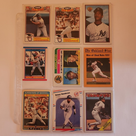 Lot of 45 Rickey Henderson baseball cards - Picture 4 of 10
